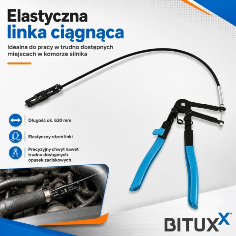 Szczypce do opasek zaciskowych – zestaw 9 elementów Profesjonalne Bituxx