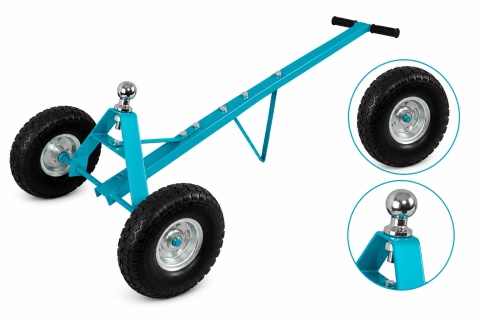 Wózek manewrowy Bituxx do przyczep – udźwig do 270 kg, pneumatyczne koła ⌀25 cm