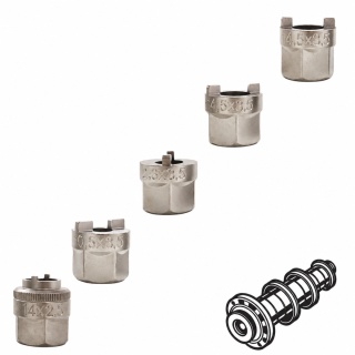 Zestaw nasadek do amortyzatorów i łożysk kolumn – narzędzia 5-cz. BITUXX do samochodów osobowych