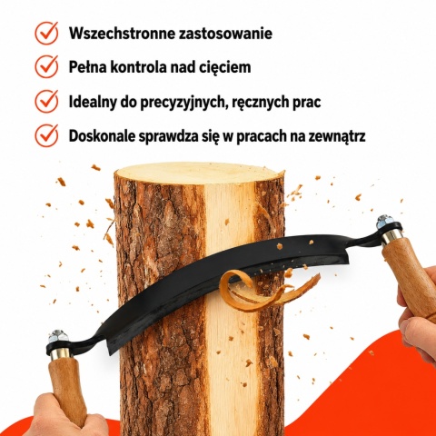 Zestaw noży ciesielskich do drewna 3 szt. BITUXX 10'' 13'' Drawknife