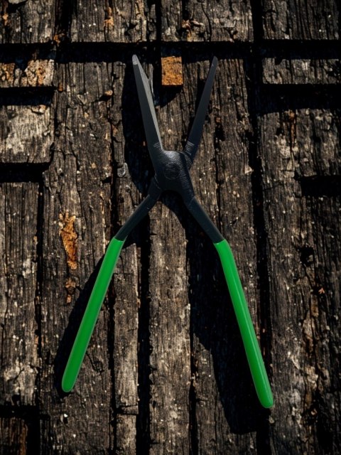 Kleszcze dekarskie Blacharskie szczypce/cęgi do gięcia blachy 3szt. Zielone Bituxx