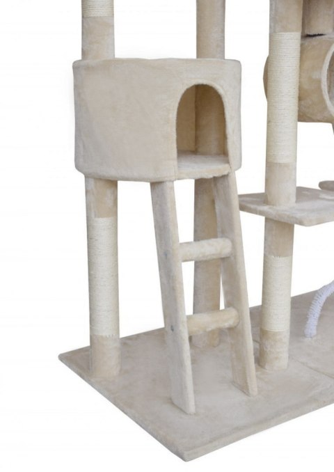 Olbrzymi drapak dla kota Plac Zabaw drzewko z legowiskiem XXL 250 cm wysoki