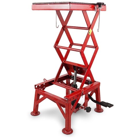 Podnośnik nożycowy Hydrauliczny mobilny Stalowy 135KG do motocykla