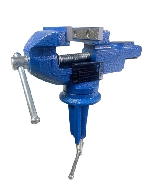 Imadło ślusarskie stołowe 80 mm obrotowe, mocowane na zacisk wytrzymałe