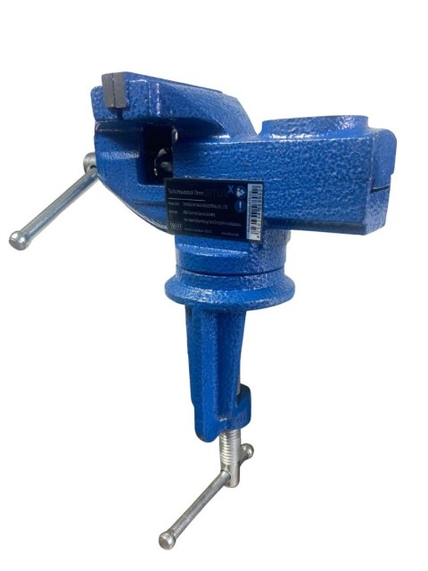 Imadło ślusarskie stołowe 80 mm obrotowe, mocowane na zacisk wytrzymałe