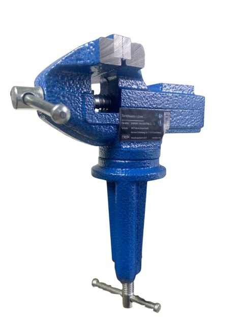 Imadło ślusarskie stołowe 80 mm obrotowe, mocowane na zacisk wytrzymałe