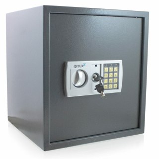 Sejf elektroniczny na kod szyfr + kluczyki duży Domowy 35x40x36cm