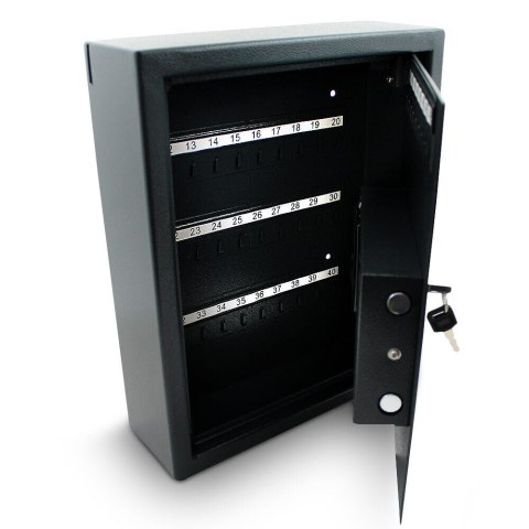 SEJF ELEKTRONICZNY SZAFKA NA KLUCZE 48 HACZYKÓW CZARNA NA SZYFR KOD BITUXX