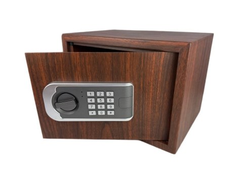 Sejf biurowy domowy imitujący drewno Szafka pancerna Sejfik Meblowy klucz