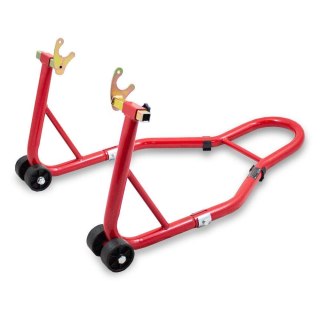 Stojak motocyklowy czerwony uchwyt podnośnik 200kg tylne koło 21-34cm motor