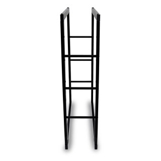 Wysoki stojak na drewno kominkowe Bituxx 80×150 cm metalowy kosz do drewna