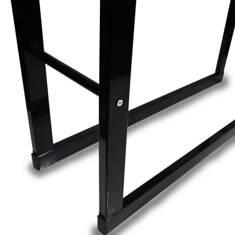 Wysoki stojak na drewno kominkowe Bituxx 80×150 cm metalowy kosz do drewna