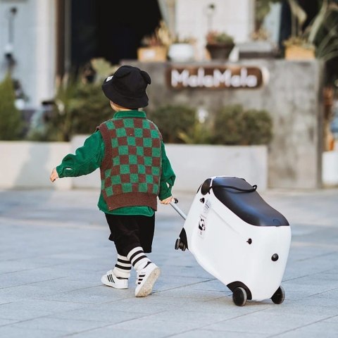 Walizka dla dziecka z siedziskiem | Jeździk walizka na kółkach bagaż podręczny