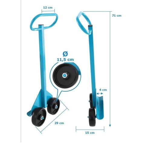 Wózek Uchwyt transportowy do płyt 100kg Poręczny przenośny do regipsów