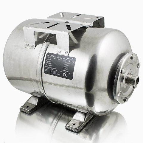 Zbiornik membranowy hydrofor 24L stal nierdzewna INOX do pompy wody BITUXX