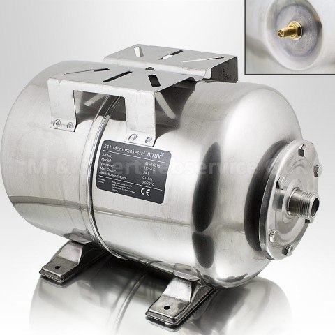 Zbiornik membranowy hydrofor 24L stal nierdzewna INOX do pompy wody BITUXX