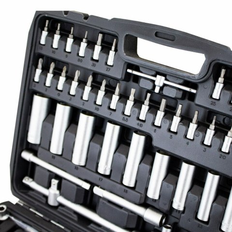 Komplet narzędzi w walizce klucze nasadowe bity imbusy w praktycznej walizce zestaw 171 elementów