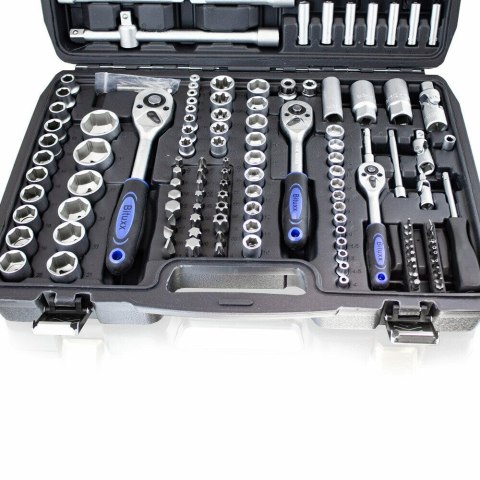 Komplet narzędzi w walizce klucze nasadowe bity imbusy w praktycznej walizce zestaw 171 elementów