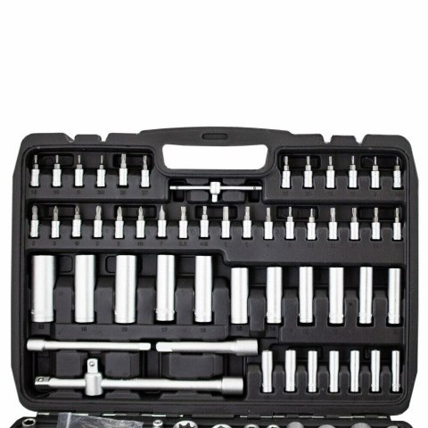 Komplet narzędzi w walizce klucze nasadowe bity imbusy w praktycznej walizce zestaw 171 elementów