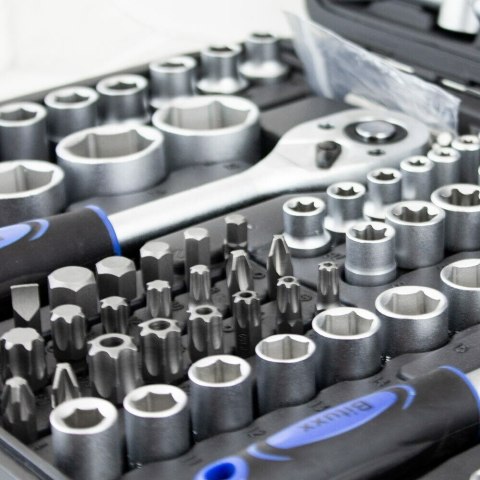 Komplet narzędzi w walizce klucze nasadowe bity imbusy w praktycznej walizce zestaw 171 elementów