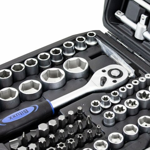 Komplet narzędzi w walizce klucze nasadowe bity imbusy w praktycznej walizce zestaw 171 elementów