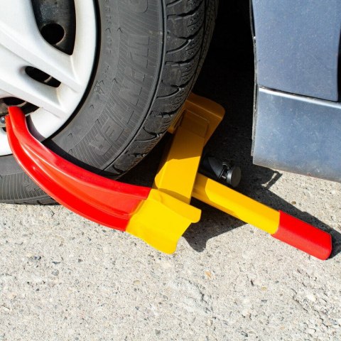 abezpieczenie antykradzieżowe Bituxx blokada na koła pojazdu z kluczami