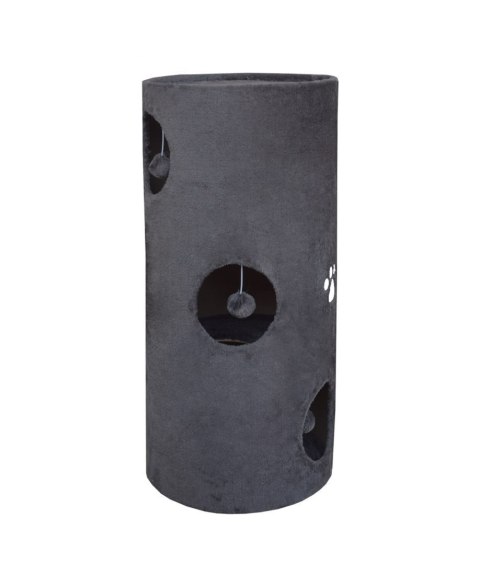 DRAPAK DLA KOTA 78CM TUBA SIWA WIEŻA LEGOWISKO LOKUM DOMEK ZABAWKA