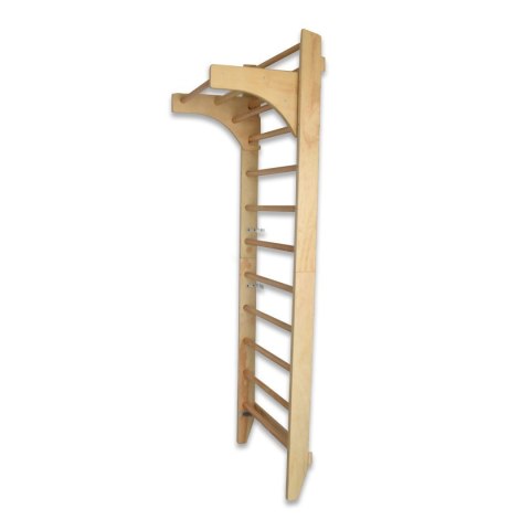 Drabinka gimnastyczna do ćwiczeń i rehabilitacji 220 cm – drewniana wielofunkcyjna ścianka do treningu i stretchingu