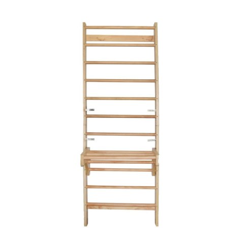 Drabinka gimnastyczna do ćwiczeń i rehabilitacji 220 cm – drewniana wielofunkcyjna ścianka do treningu i stretchingu