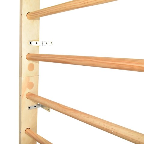 Drabinka gimnastyczna do ćwiczeń i rehabilitacji 220 cm – drewniana wielofunkcyjna ścianka do treningu i stretchingu
