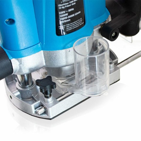 FREZARKA DO KRAWĘDZI GÓRNOWRZECIONOWA 1200W ZESTAW Z 12 GŁOWICAMI W WALIZCE