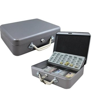 KASETKA NA PIENIĄDZE BILON EURO 30 CM TRANSPORTOWA JASNOSZARA