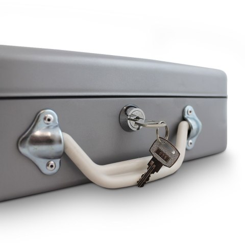 KASETKA NA PIENIĄDZE BILON EURO 30 CM TRANSPORTOWA JASNOSZARA