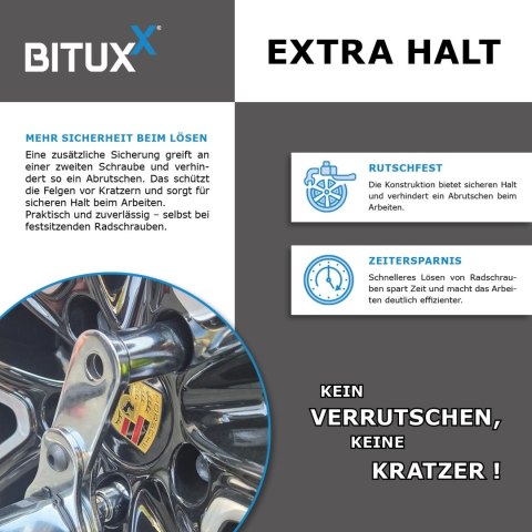 Klucz dynamometryczny Bituxx 28-210 Nm + 3 nasadki w walizce, stal CrV