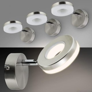 Nowoczesna Lampa LED RING 5W – Kinkiet Ścienny ze Stali Nierdzewnej