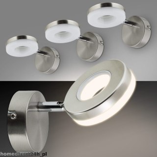 Nowoczesna Lampa LED RING 5W – Kinkiet Ścienny ze Stali Nierdzewnej
