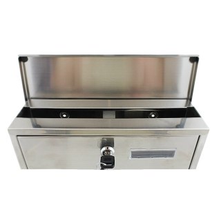 METALICZNA SKRZYNKA POCZTOWA Z GAZETNIKIEM NA LISTY STAL NIERDZEWNA