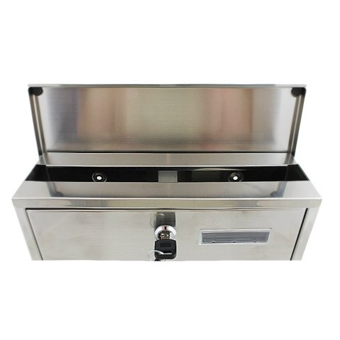 METALICZNA SKRZYNKA POCZTOWA Z GAZETNIKIEM NA LISTY STAL NIERDZEWNA