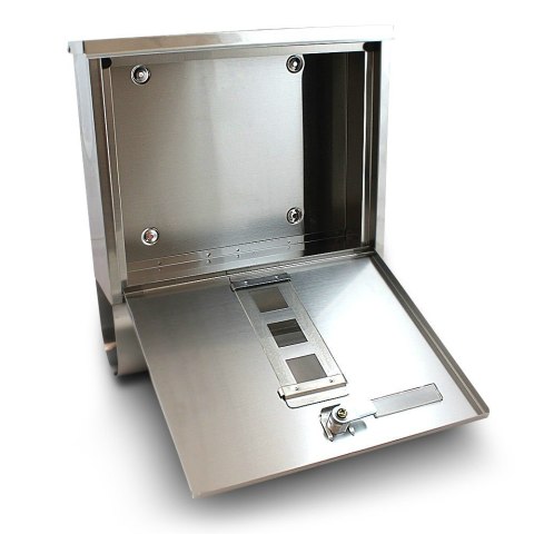 METALICZNA SKRZYNKA POCZTOWA Z GAZETNIKIEM NA LISTY STAL NIERDZEWNA