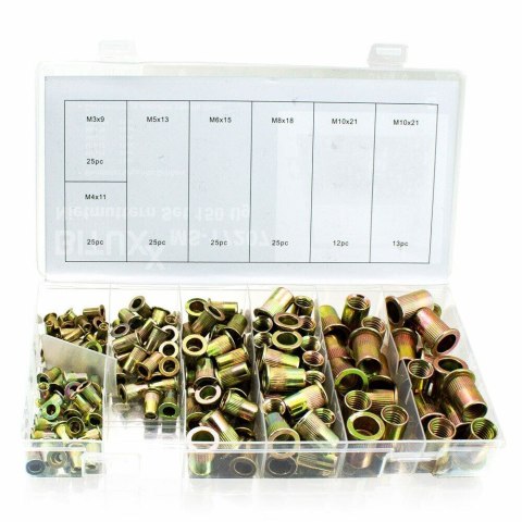 Nitownica ręczna Bituxx M5-M12 z 150 nitonakrętkami – zestaw warsztatowy