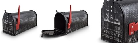 NOWOCZESNA SKRZYNKA NA LISTY POCZTOWA AMERYKAŃSKA RETRO + UCHWYT