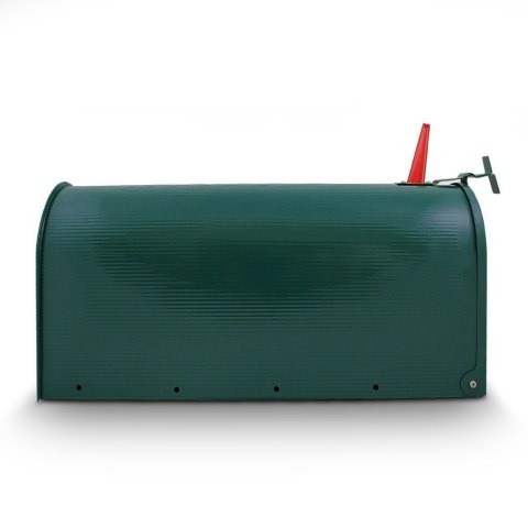 NOWOCZESNA SKRZYNKA POCZTOWA NA LISTY AMERYKAŃSKA ZIELONA + SŁUPEK