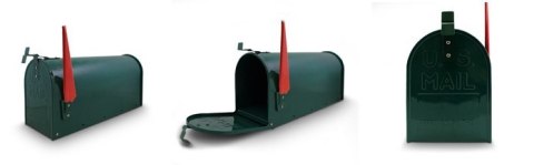 ORYGINALNA SKRZYNKA POCZTOWA NA LISTY AMERYKAŃSKA USA ZIELONA