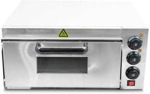 PIEC DO PIZZY ELEKTRYCZNY 2000W DO 350° Z PŁYTĄ KAMIENNĄ DO CHLEBA WYPIEKÓW
