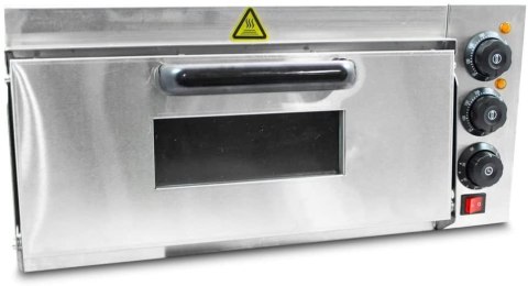 PIEC DO PIZZY ELEKTRYCZNY 2000W DO 350° Z PŁYTĄ KAMIENNĄ DO CHLEBA WYPIEKÓW