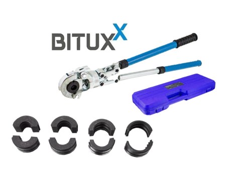 Bituxx Profesjonalna Prasa / Zaciskarka do Rur PEX 16–32 mm – Ręczna Hydrauliczna Praska z 360° Głowicą