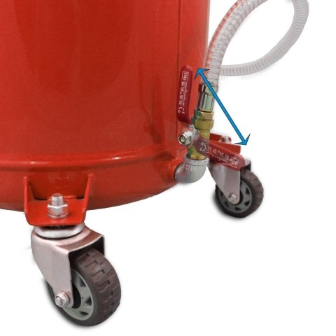 Zlewarka do oleju warsztatowa mobilna na kołach – zbiornik na zużyty olej