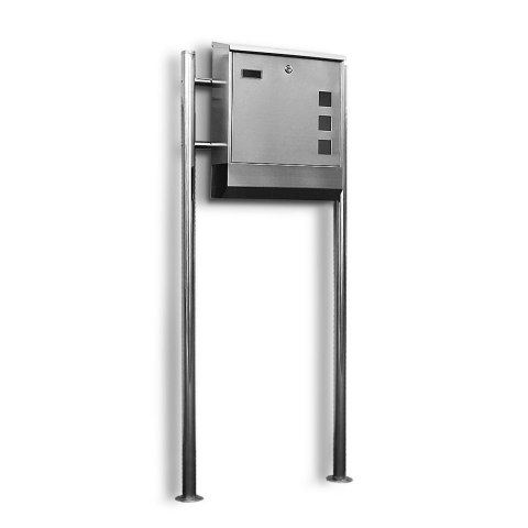 SOLIDNA SKRZYNKA POCZTOWA NA LISTY ZE STALI NIERDZEWNEJ+STOJAKI