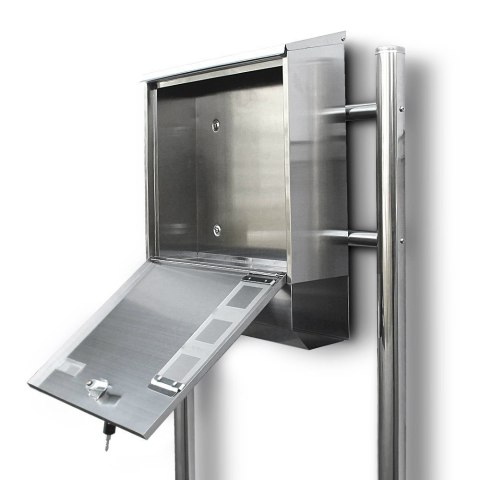 SOLIDNA SKRZYNKA POCZTOWA NA LISTY ZE STALI NIERDZEWNEJ+STOJAKI