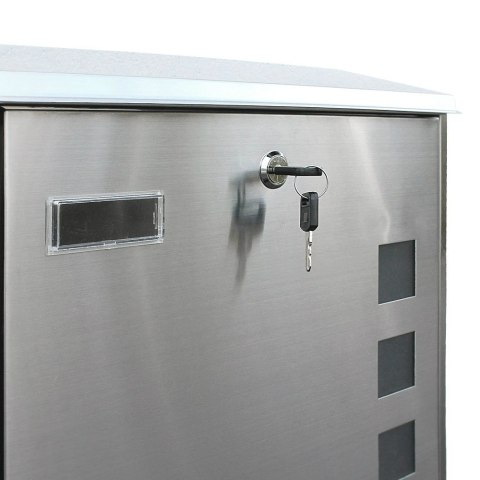 SOLIDNA SKRZYNKA POCZTOWA NA LISTY ZE STALI NIERDZEWNEJ+STOJAKI